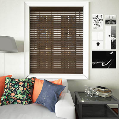 Fired Walnut Wooden Blinds