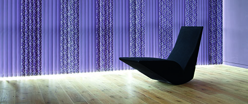 Floral replacement vertical blind slats